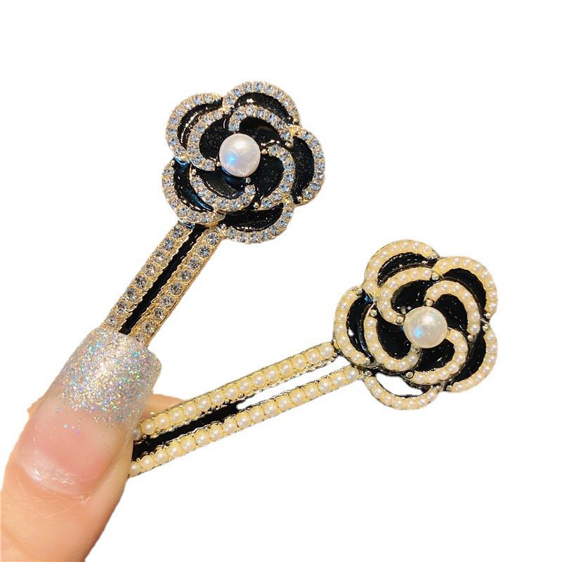 Kẹp Tóc Hình Hoa Đính Đá Phong Cách Hàn Quốc Dành Cho Nữ