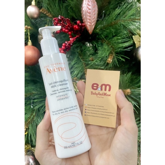 Sữa rửa mặt tẩy trang Avene cho da khô nhạy cảm 200ml - Avène Gentle Milk Cleanser