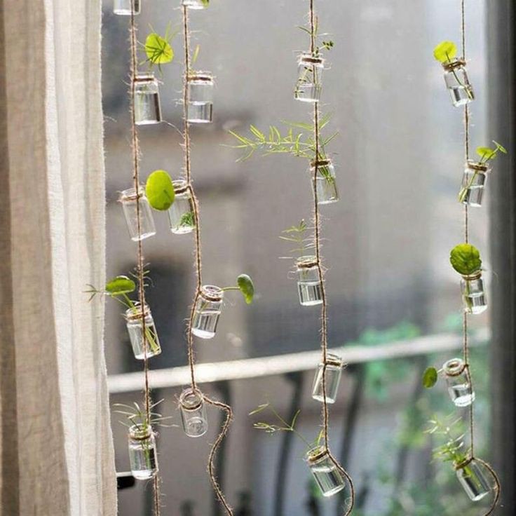 Dây treo lọ thủy tinh độc đáo chuông gió tự nhiên