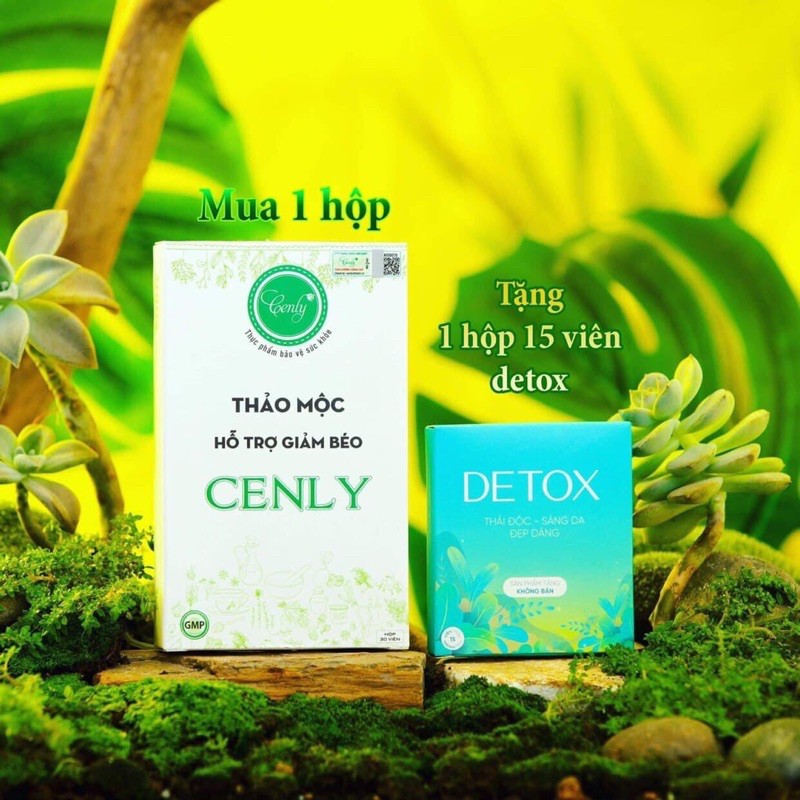 Thảo Mộc Hỗ Trợ Giảm Béo 𝐂𝐄𝐍𝐋𝐘 - Giảm Cân 𝐂𝐄𝐍𝐋𝐘 Thiên Nhiên - Tặng kèm 1 hộp detox