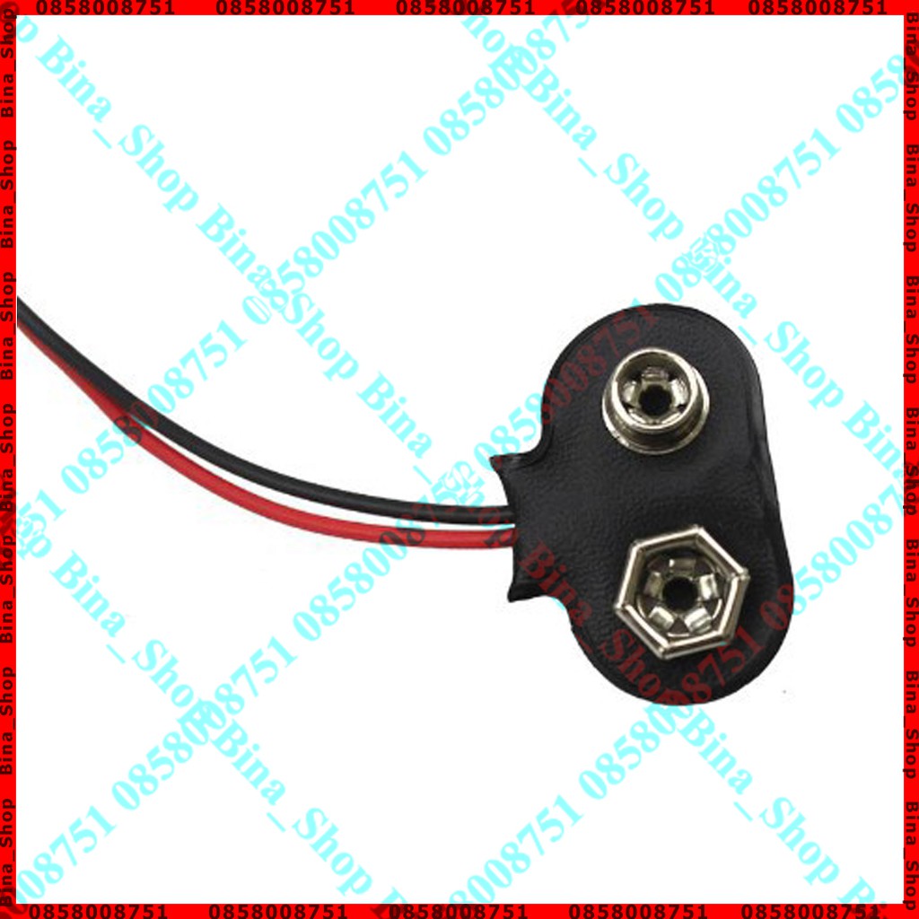 Cáp chuyển đổi từ pin 9V sang jack DC 5.5x2.1 dài 15cm