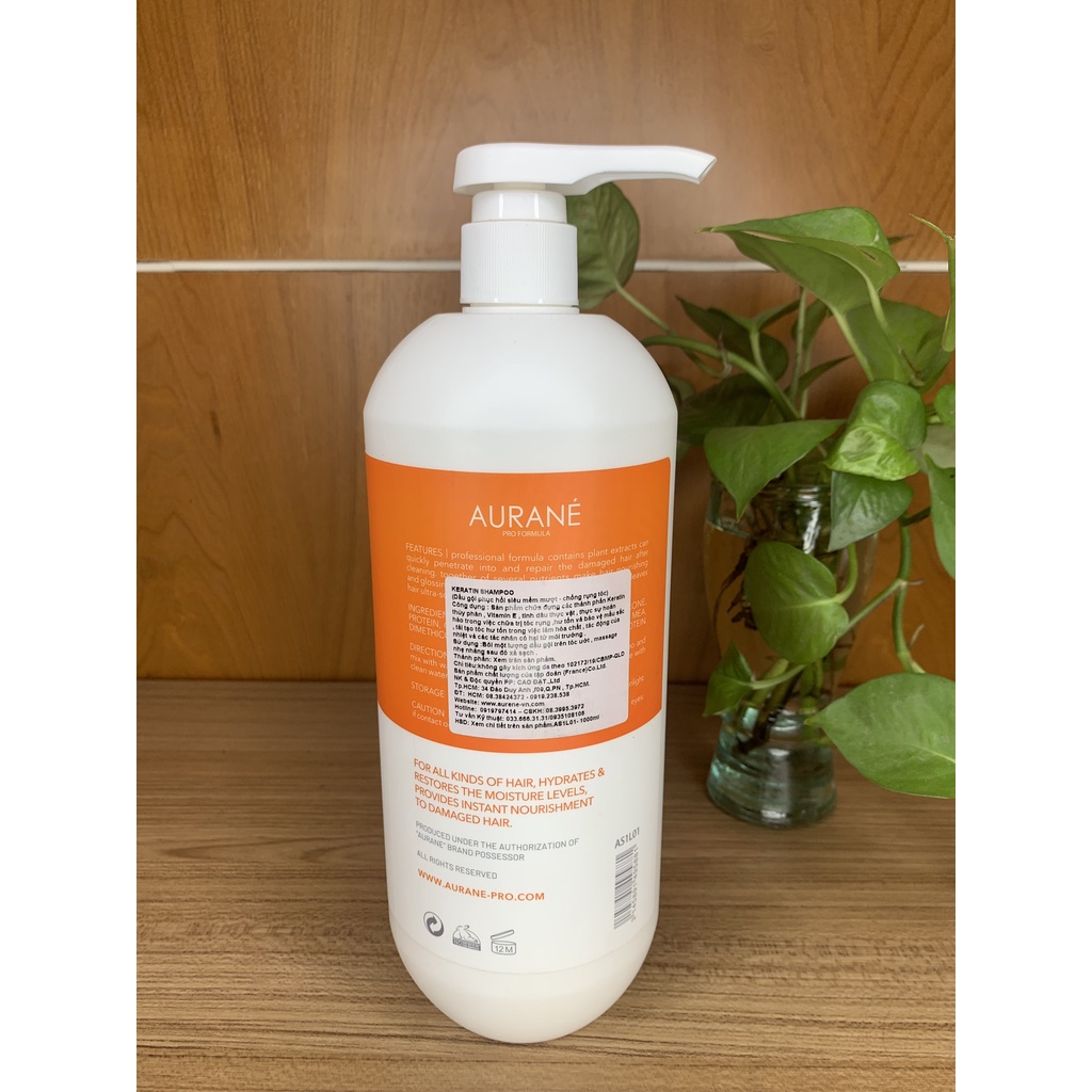 Dầu Xả Keratin Aurane 1000ml Siêu Mượt Cân Bằng Cầu Trúc Tóc Với Hương Thơm Sang Trọng