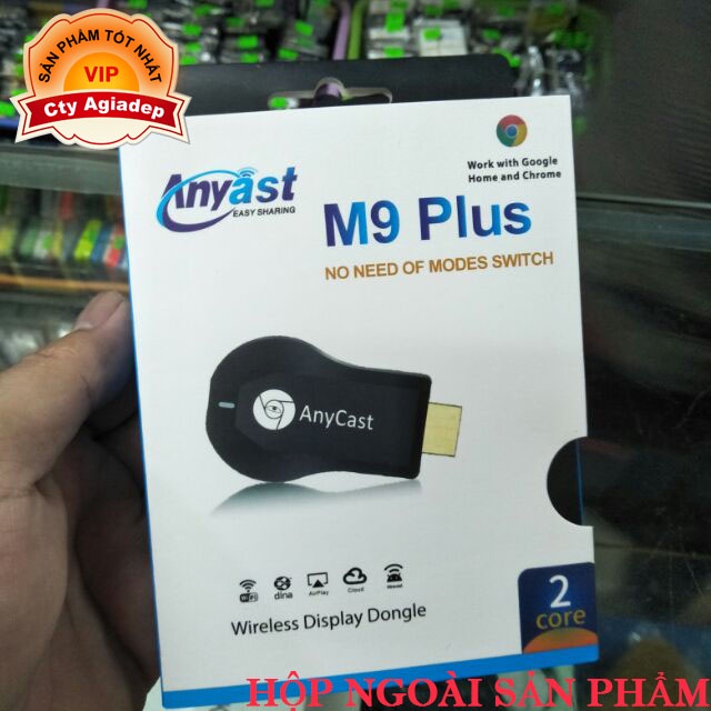 HDMI Không Dây ANYCAST M4 Plus/M9 Plus 2022 - Tốc Độ Kết Nối Siêu Nhanh (Dùng cho android/IOS)- Agiadep.com
