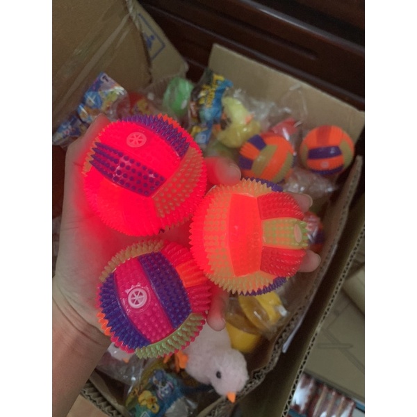 [ Rẻ Vô Địch  ] Quả bóng phát sáng có Còi mấge vui nhộn cho bé.