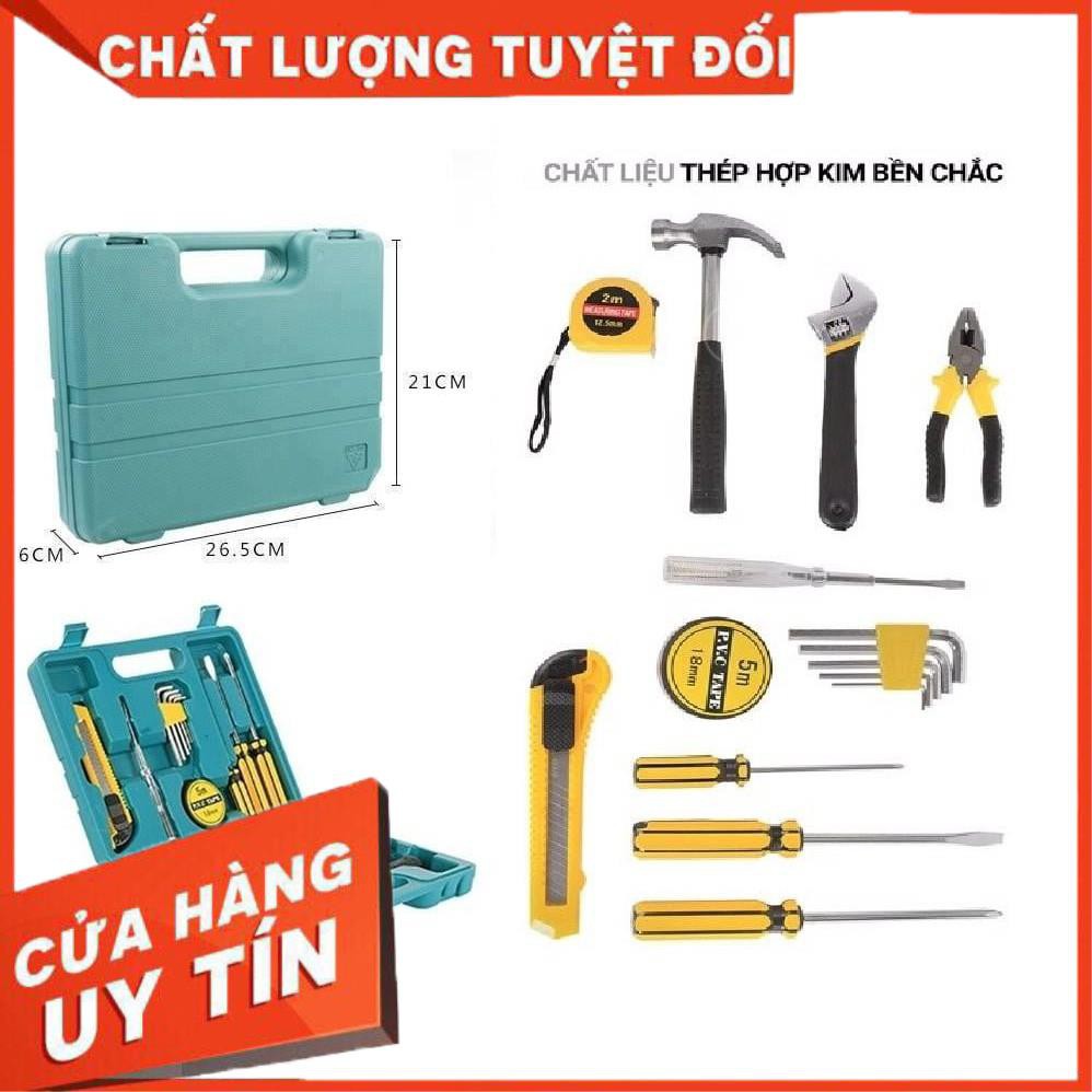 Bộ Dụng Cụ Sửa Chữa Điện, Nước, Xe Máy, Ô Tô,16 Chi Tiết,Chất Liệu Thép Cao Cấp, Nhỏ Gọn, Tiện Dụng-SS