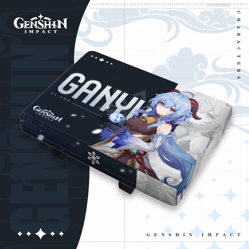Genshin impact cushion Raiden Shogun print Đệm Lót Ghế Ngồi Chống Trượt Tiện Dụng