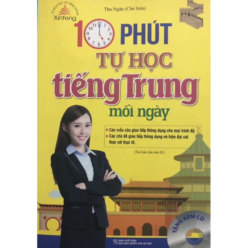 Sách - 10 phút tự học tiếng Trung mỗi ngày (kèm CD)