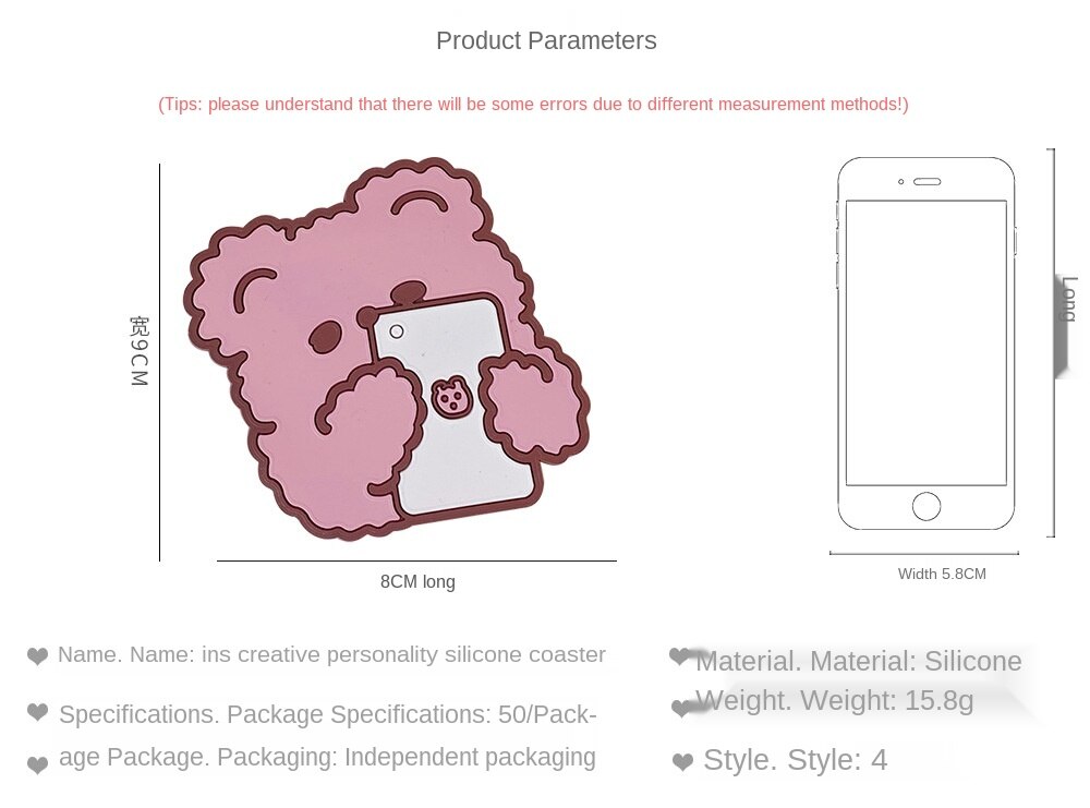Miếng Lót Ly Silicon Hình Thỏ Đáng Yêu