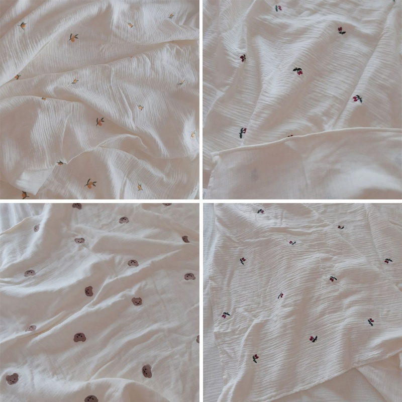 Chăn Quấn Em Bé 6 Lớp Chất Liệu Cotton Mềm Mại In Họa Tiết Thời Trang Mùa Thu