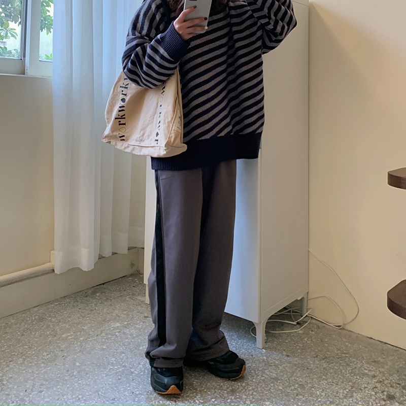 NRVP Quần Thể Thao Dài Dáng Rộng Phong Cách Thời Trang Hàn Quốc