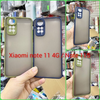 Ốp lưng Xiaomi Redmi Note 11 4G / Note 11S viền dẻo màu lưng nhám mờ bảo vệ camera