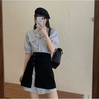 4 là mã Set đầm kẻ