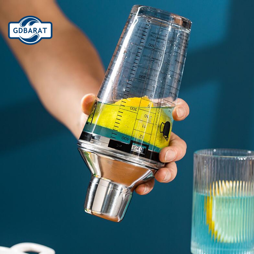 Bình Đựng Đồ Uống Bằng Thép Không Gỉ Trong Suốt Dung Tích 400ML