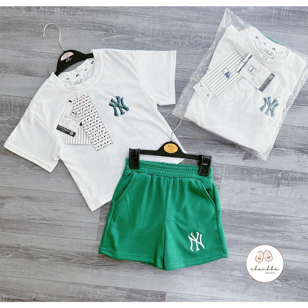 Bộ quần áo bé trai 9-25kg Chanh Bé bộ cộc tay bé trai họa tiết NY siêu ngầu chất xịn thoáng mát BQA288
