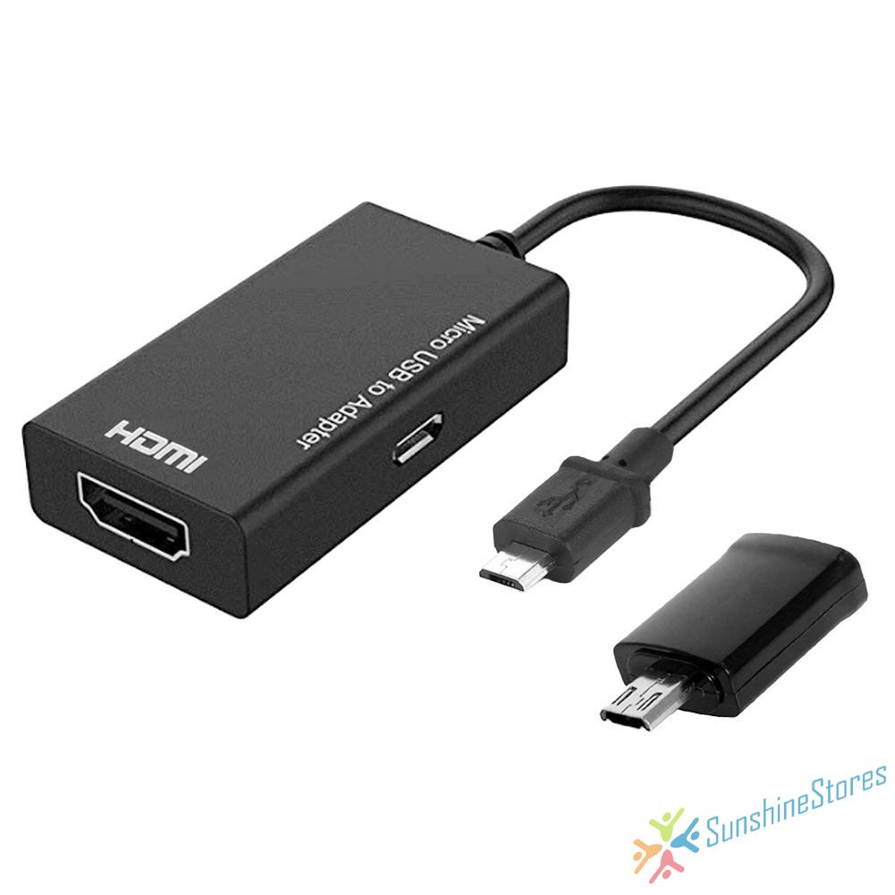 Cáp Chuyển Đổi Từ Micro Usb Sang Hdmi 1080p Với 5pin Đến 11pin Cho Hdtv