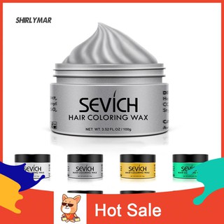 [Hàng mới về] Kem gel sáp nhuộm màu tóc tạo kiểu khuôn tạm thời DIY cho nam 100g