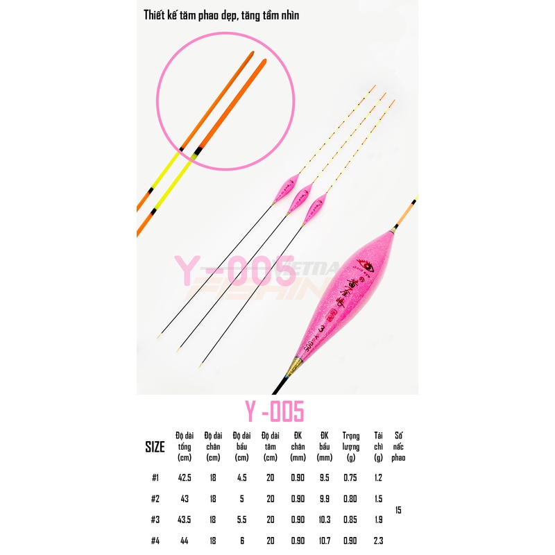 Phao nano Gold Eyes new model 2021 - Mã Y-005