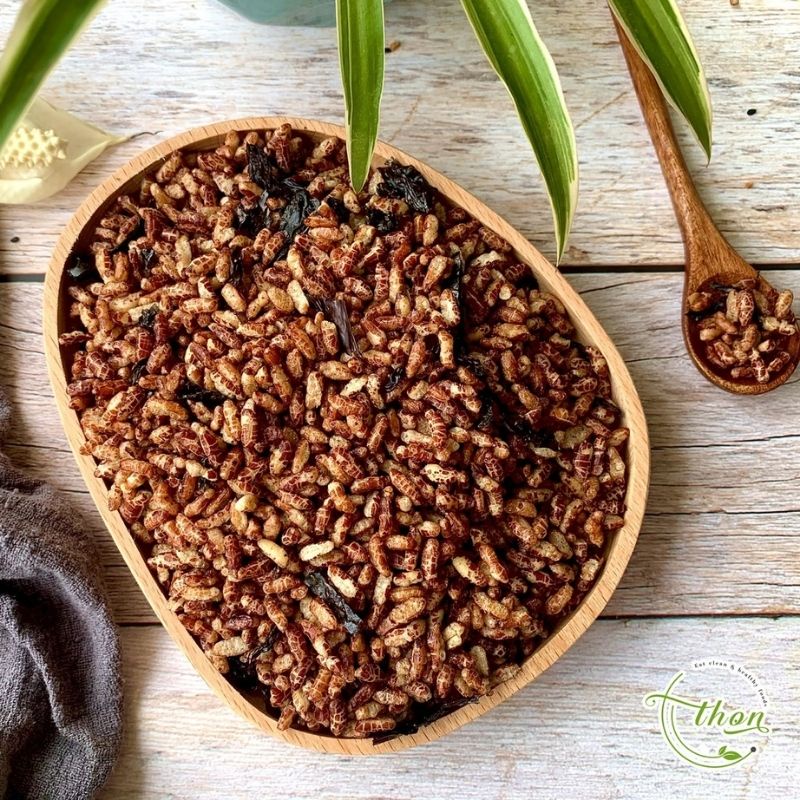 Gạo lứt sấy rong biển ăn liền giòn tan túi 500G