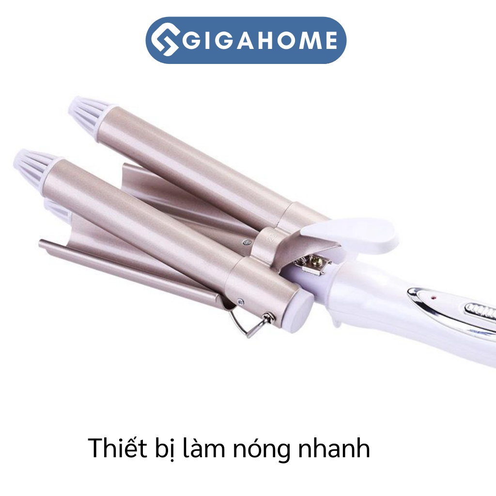 Máy Uốn Tóc 3 Trục GIGAHOME KM-1010 Chuyên Nghiệp Dùng Uốn Xoăn, Uốn Lọn, Gợn Sóng 4355