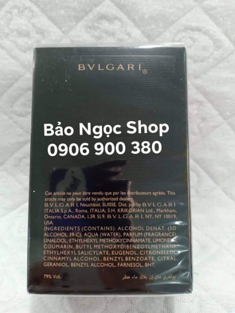 NƯỚC HOA Bvlgari Man in Black 5ml và 30ml