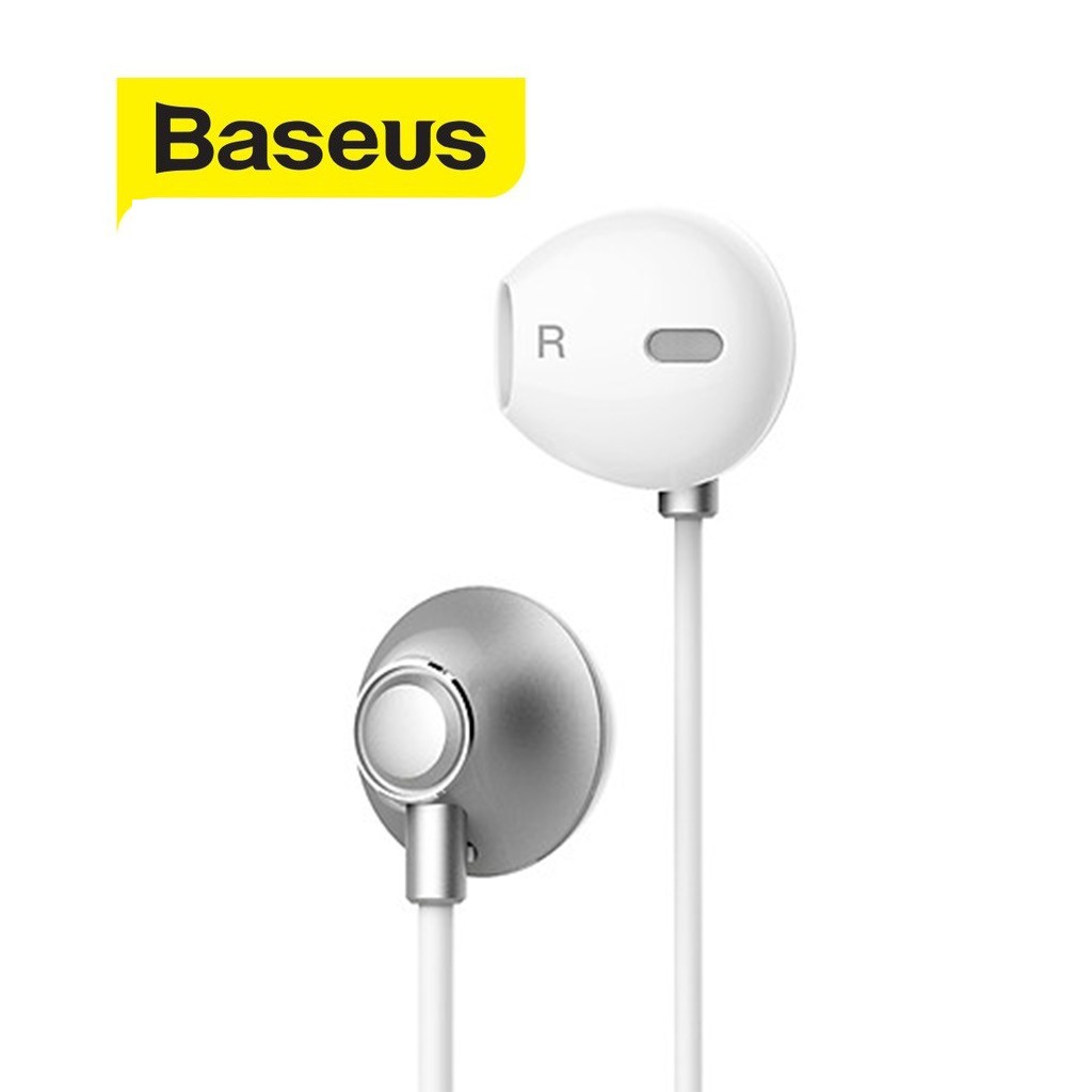 Tai nghe jack 3.5mm Baseus H06 dây ABS siêu bền dài 1.2M cho Smartphone