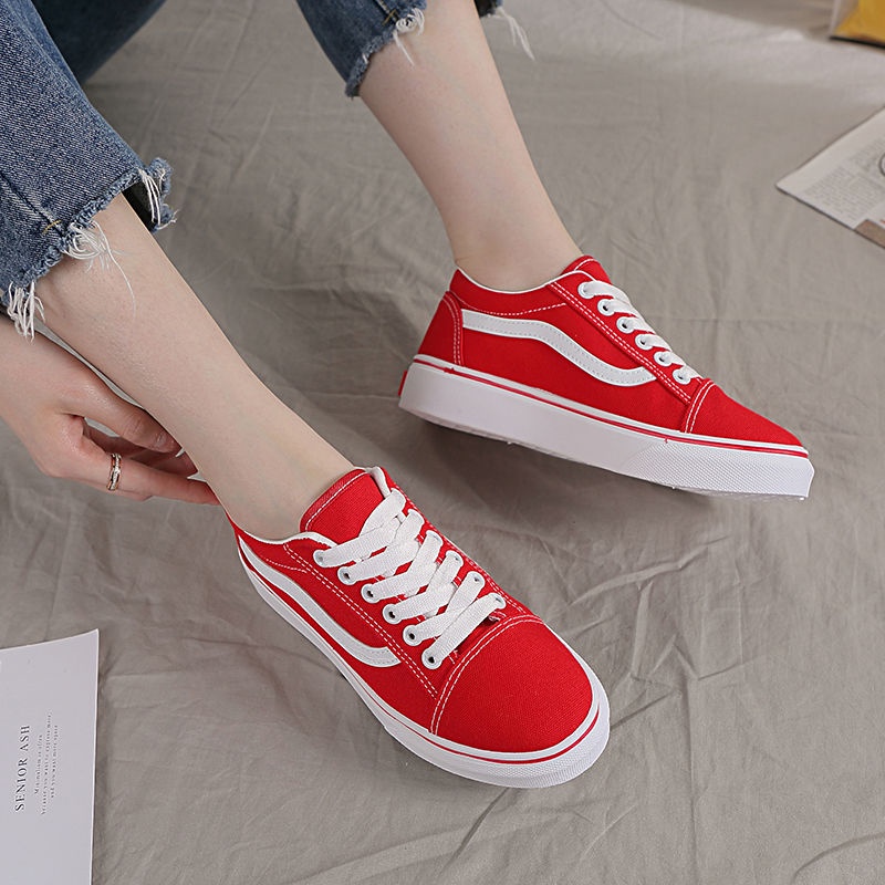 Giày canvas Cột Dây Màu Đen Thoáng Khí Thời Trang Mùa Xuân Cho Nữ Size s 2022