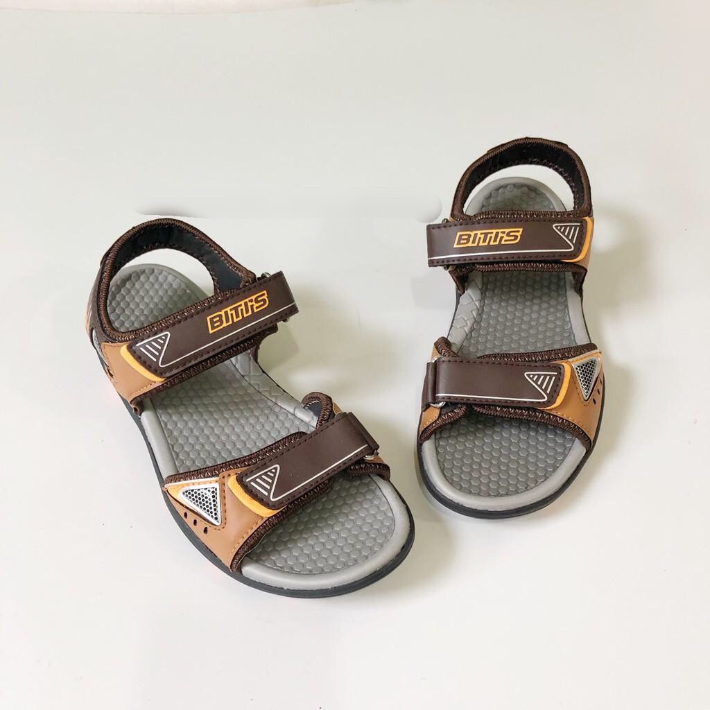 Sandal bé trai BlTIS 28-37 ❤️FREESHIP❤️ Dép quai hậu học sinh đế cao su hai quai dán DRB024300