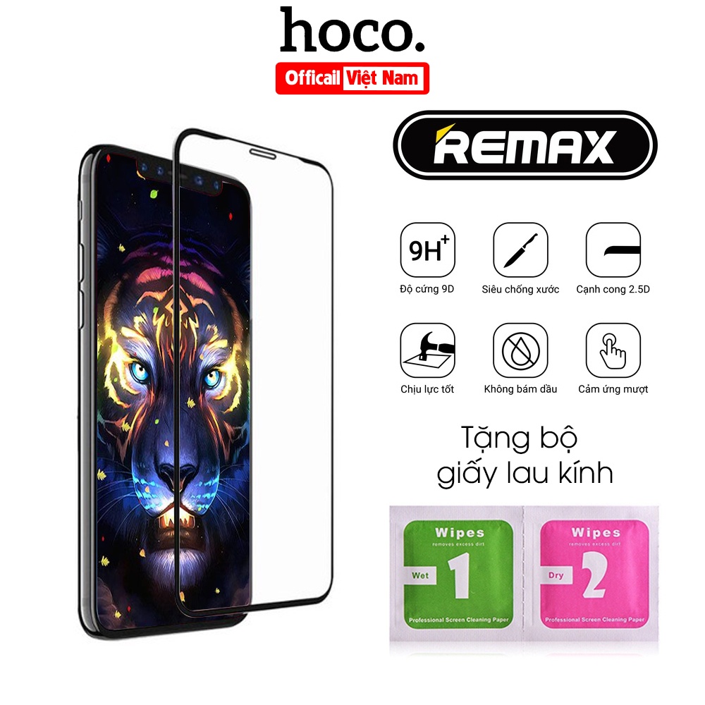 Kính Cường Lực 9D REMAX Thiết Kế FULL MÀN Cho ip 6/6s6plus/6s//7/7plus/8 plus/x/xs/max/11/12/13/pro/max/promax