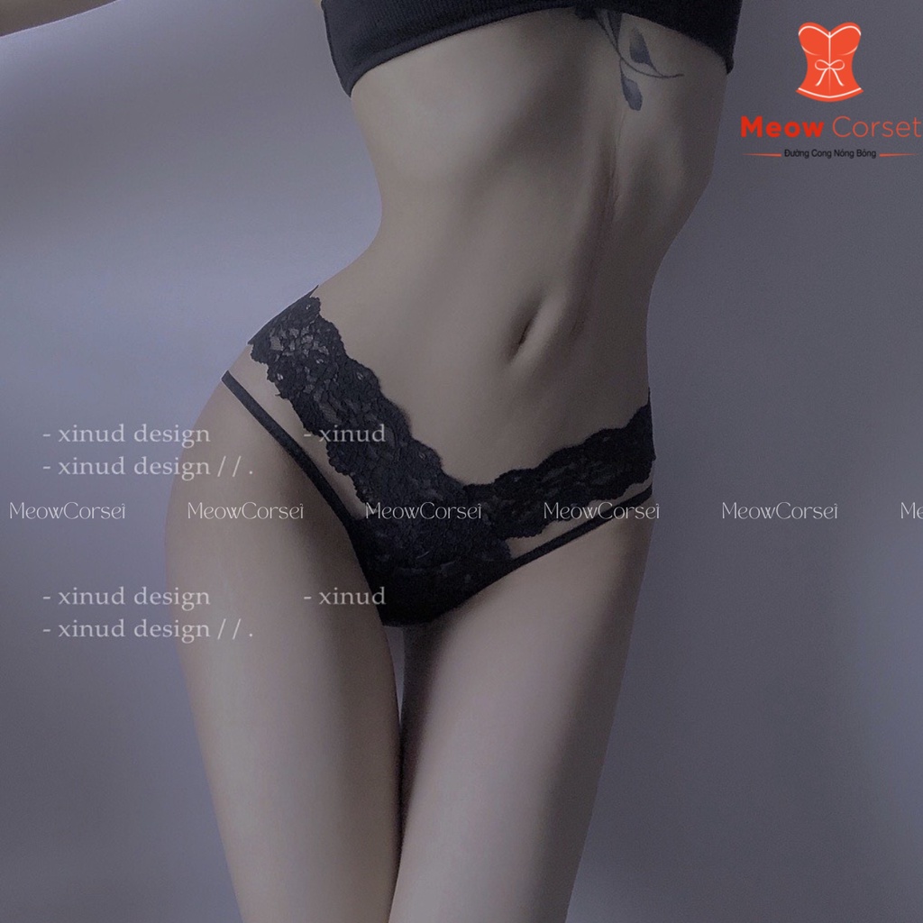 Quần lót ren lọt khe 2 dây sexy BT1202
