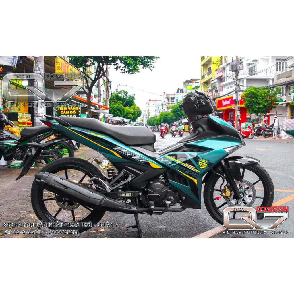 Tem Rời EXCITER 150 Y15ZR XANH LUC BẢO
