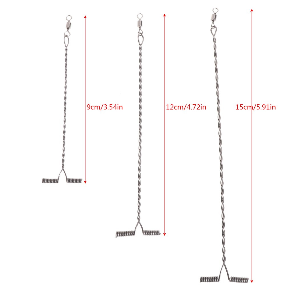 Bộ 10 phụ kiện câu cá bằng thép không gỉ Cuộn dây 9 / 12 / 15cm
