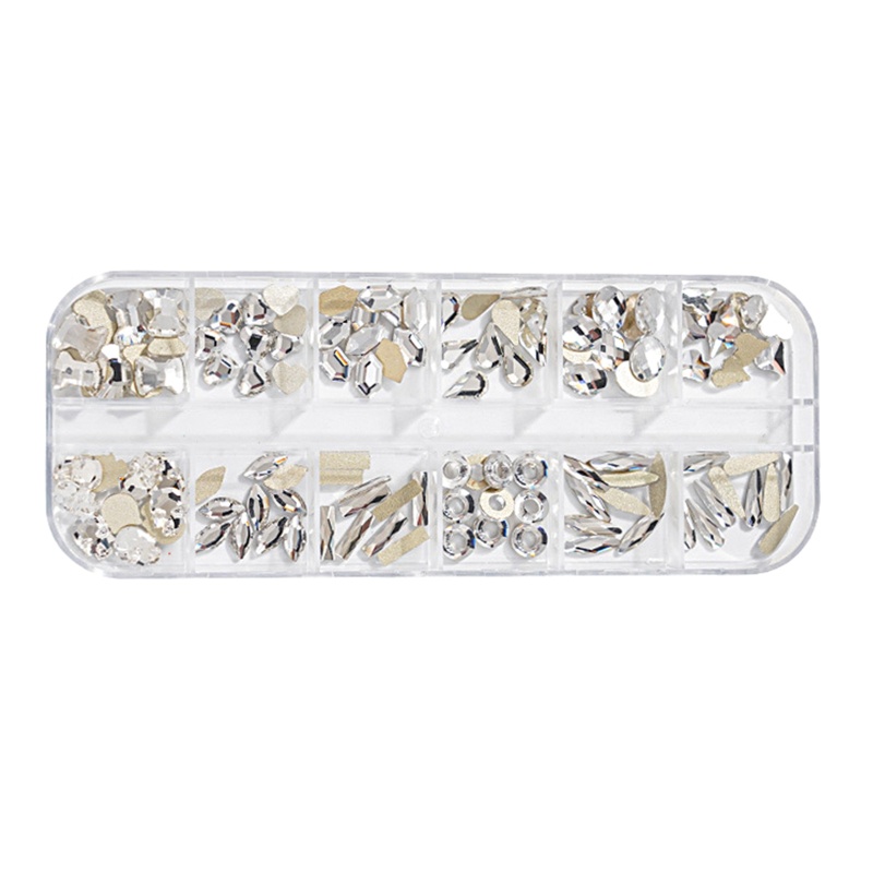 Đá 3D Lấp Lánh Nhiều Kích Cỡ Trang Trí Móng Nghệ Thuật