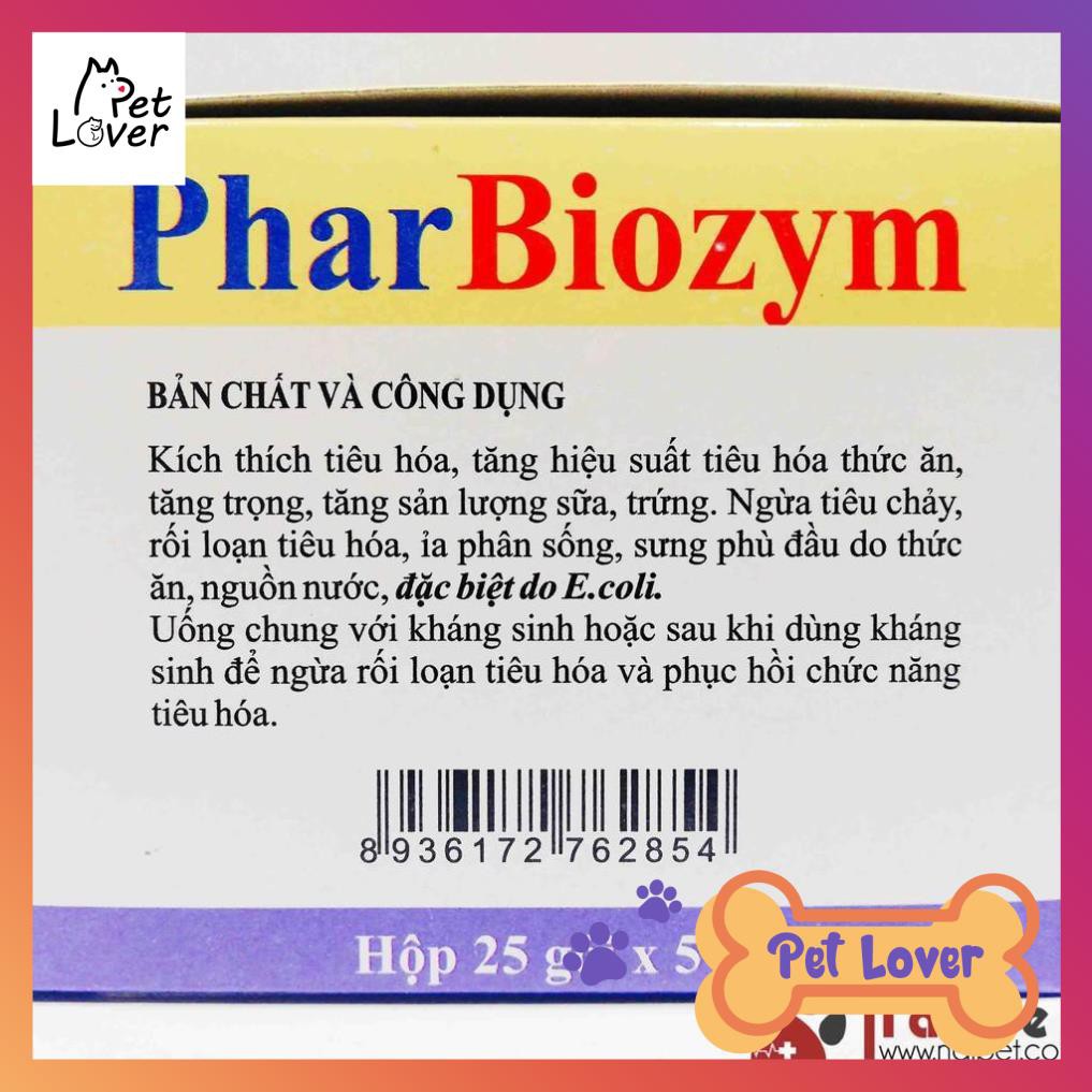 [FREESHIP] Men Tiêu Hoá Sống Tăng Trọng Phòng Ngừa Tiêu Chảy Sưng Phù Đầu Pharbiozym Gói 5g _Petlover