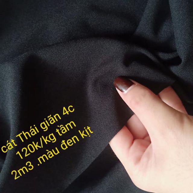 Vải cát thái chất đanh đẹp co giãn bốn chiều không bai xù của bạn Thuy Thảo. Vải cát thái chất đanh 
