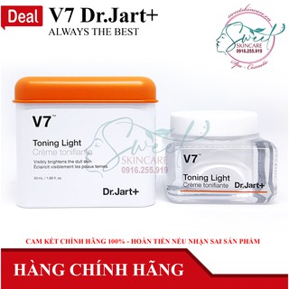 Kem Dưỡng Trắng Và Tái Tạo Da V7 Toning Light Dr.Jart+ 50ml