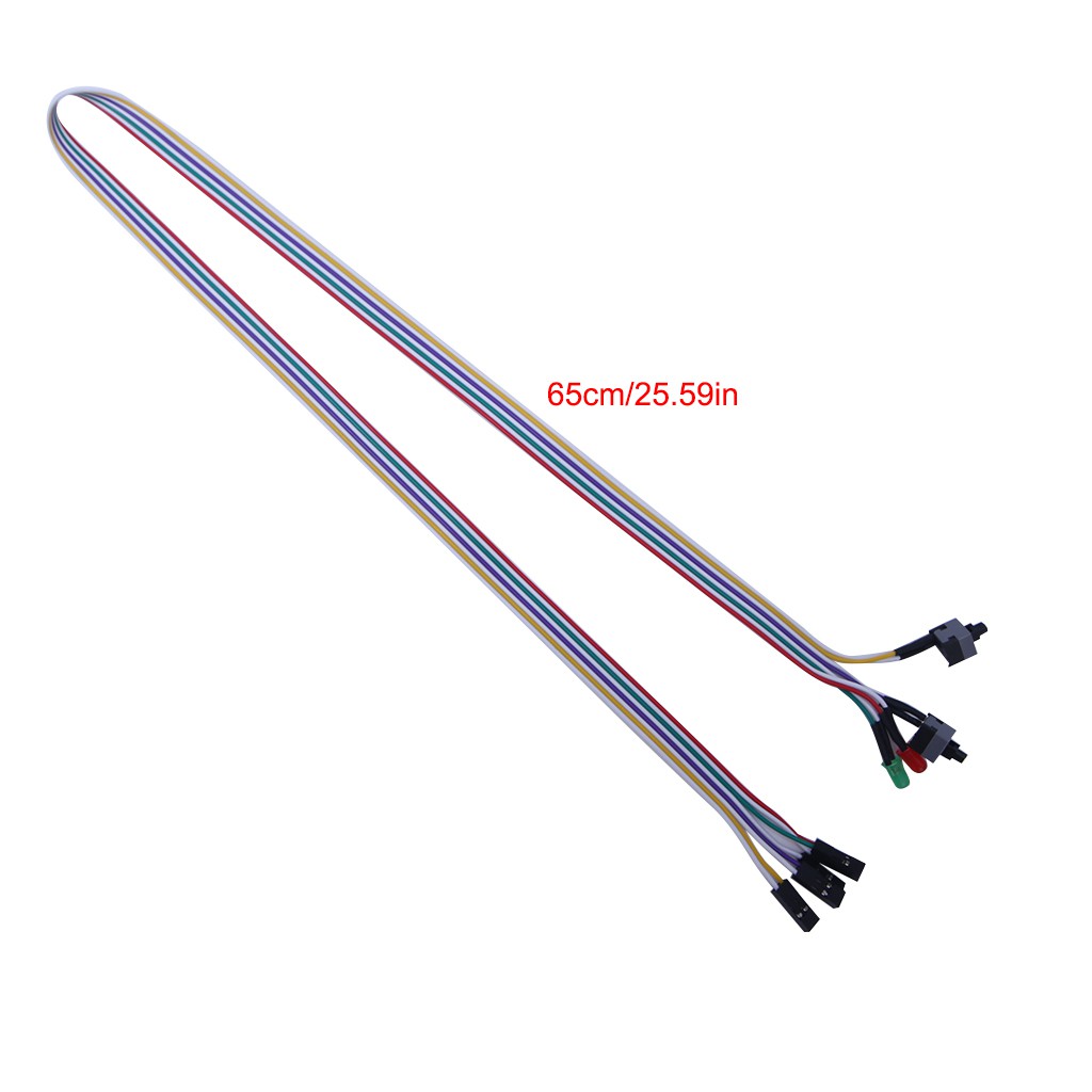 Dây nối bo mạch chủ PC 65cm cao cấp tích hợp đèn LED tiện dụng