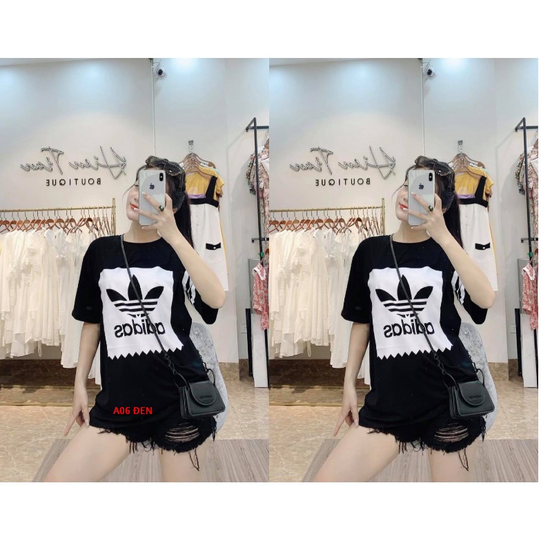 Áo phông Free size nhiều mẫu, chất cotton,form giấu quần,hàng Quảng Châu, ảnh shop tự chụp