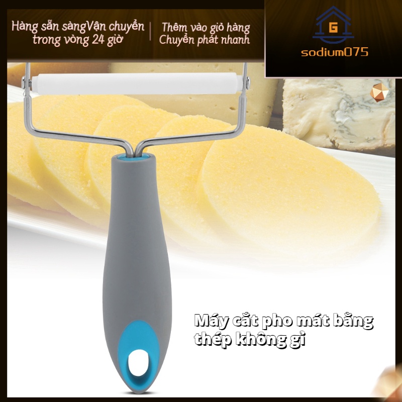 Hàng Hot Máy cắt trái cây bằng thép không gỉ NOn stick Máy cắt trái cây Slicer Grater Hàng giao ngaySodium075