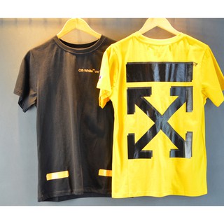 Áo phông (áo thun) Offwhite đen vàng Unisex