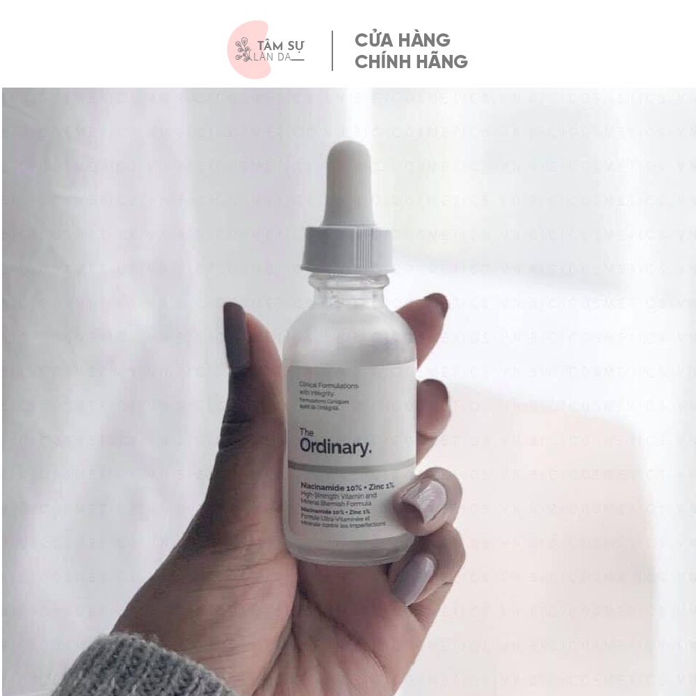 Serum The Ordinary Niacinamide 10% + Zinc 1% Giúp Cân Bằng Bã Nhờn Làm Sáng Da Thu Nhỏ Lỗ Chân Lông 30ml