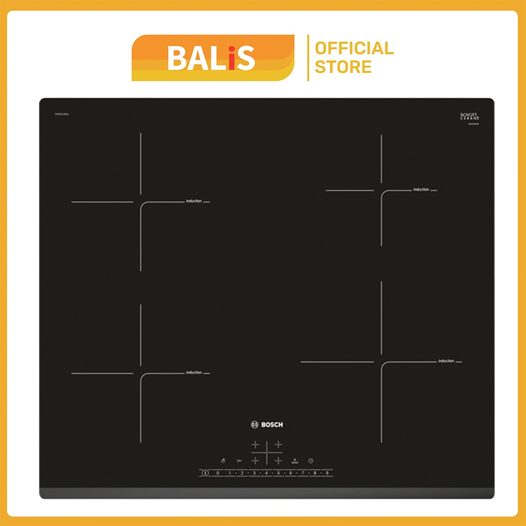 Bếp từ Bosch PIE631FB1E Serie 6 - Bếp từ Bosch âm tủ 4 vùng nấu