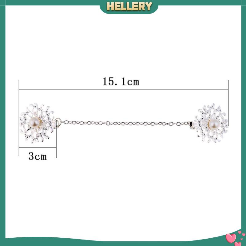 [HelleryVN] Kẹp Khăn Choàng / Đầm / Áo Blouse / Áo Có Khóa Cài Tông Bạc Đính Ngọc Trai