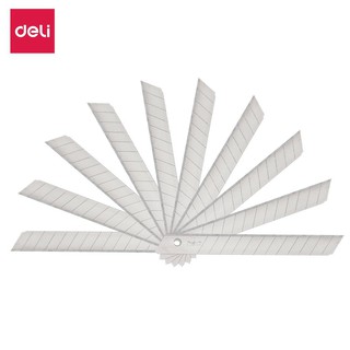 Lưỡi dao rọc giấy nhỏ deli e2012 | 0.4mm x 9mm x 80mm