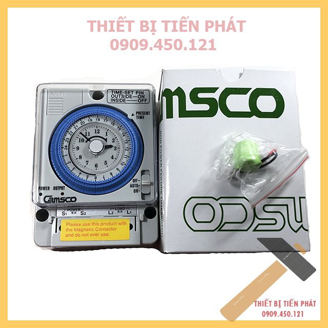 Công Tắc Thời Gian, Timer 24H, Bộ Hẹn Giờ Camso TB-35N Loại Cao Cấp TB35N