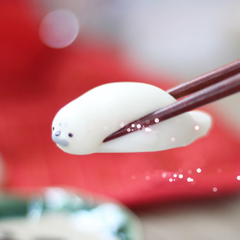 Đồ chơi bóp tay đàn hồi hình hải cẩu màu trắng giúp giảm căng thẳng