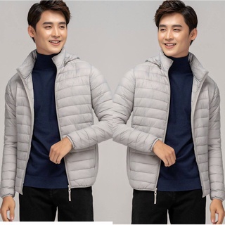 Áo phao nam siêu nhẹ có mũ tháo rời - áo khoác mùa đông ấm áp starsky ak66