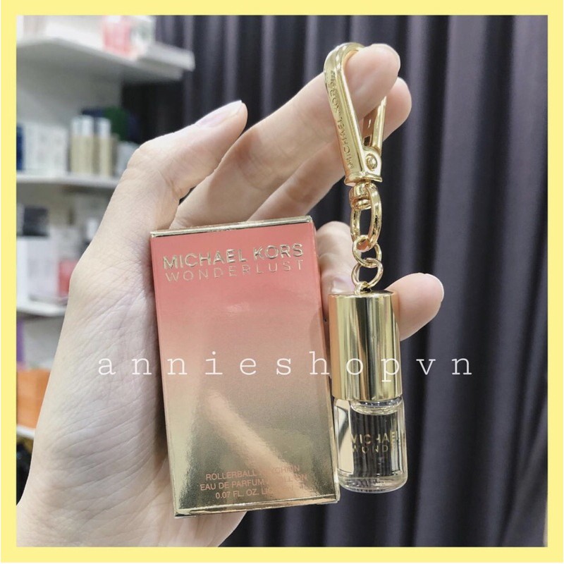 Nước hoa Michael Kors Wonderlust minisize 2ml dạng lăn kèm móc khoá