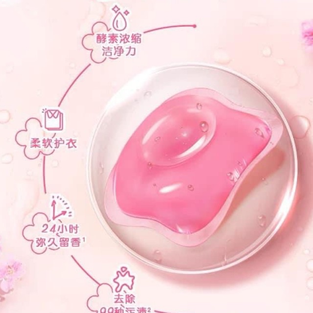 Viên giặt OMO hương hoa anh đào