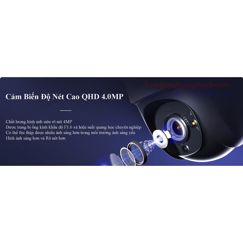 Camera Wifi PTZ 4MP IPC-S42FP-IMOU
