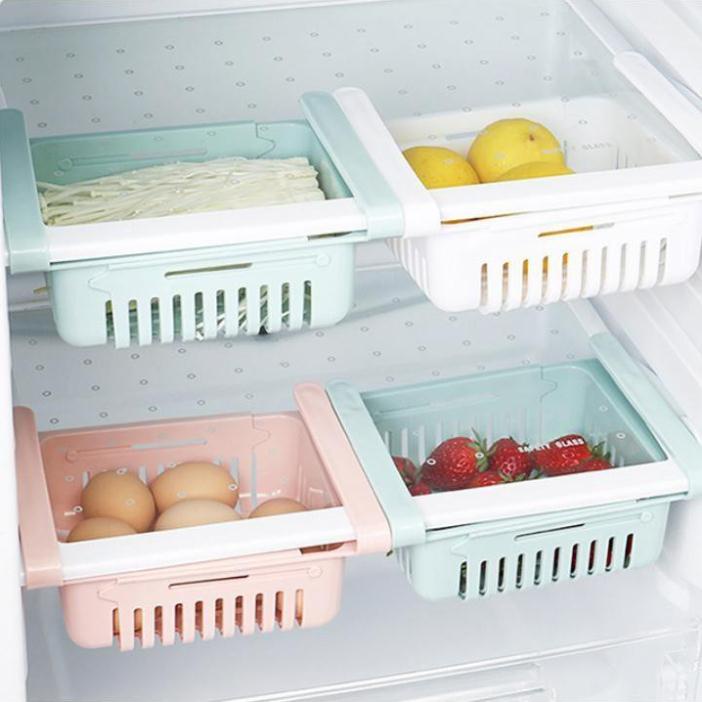 Khay Đựng Thức Ăn Để Tủ Lạnh Gấp Gọn